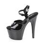 Pleaser - ADORE709WR Ankle strap sandal - Black Product image